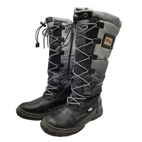 Pajar Canada Gia Ombré Tall Waterproof Grip Leather Boots, Sz 7/7.5 - Picture 1 of 11